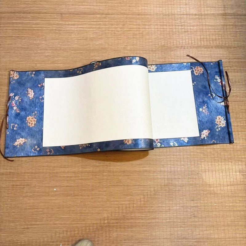 水墨景[横幅苏绣]四尺对开三分熟七分生书写画画高端空白卷轴