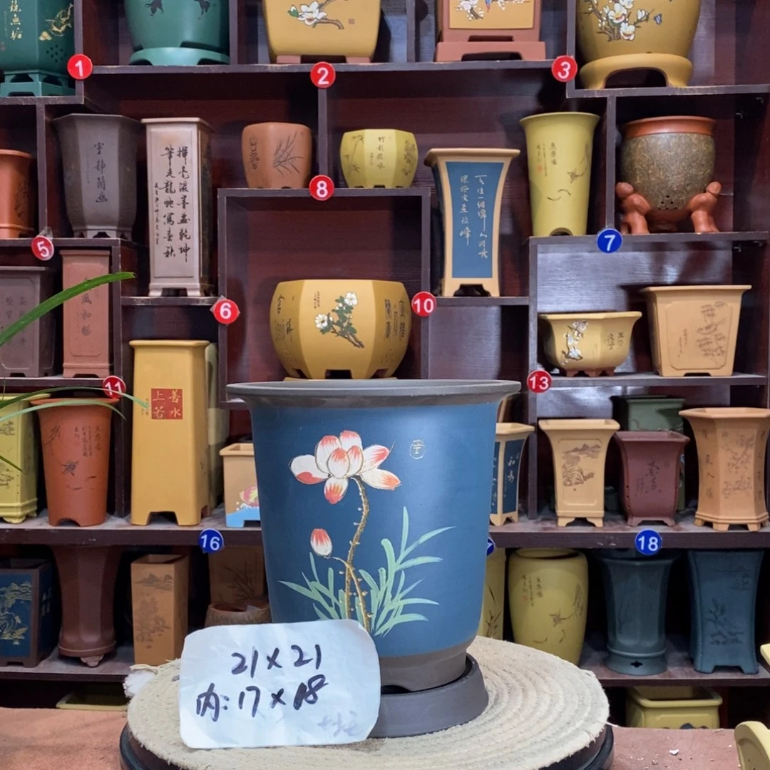 紫砂艺术紫砂花盆