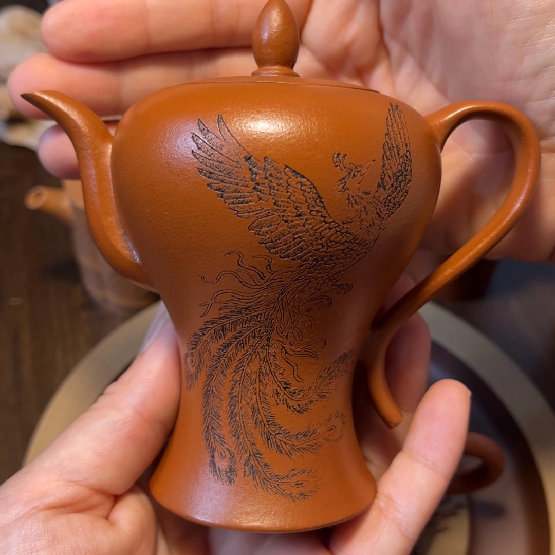紫砂茶壶宜兴紫砂茶具半手工制作