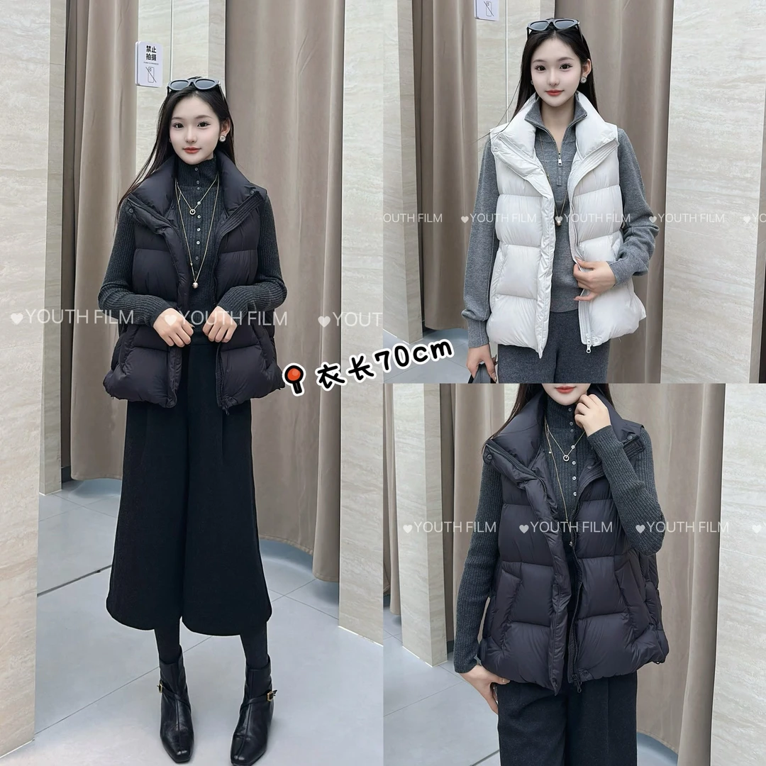 【YOUTH FILM】小暖炉~侧扣鸭绒马甲8028