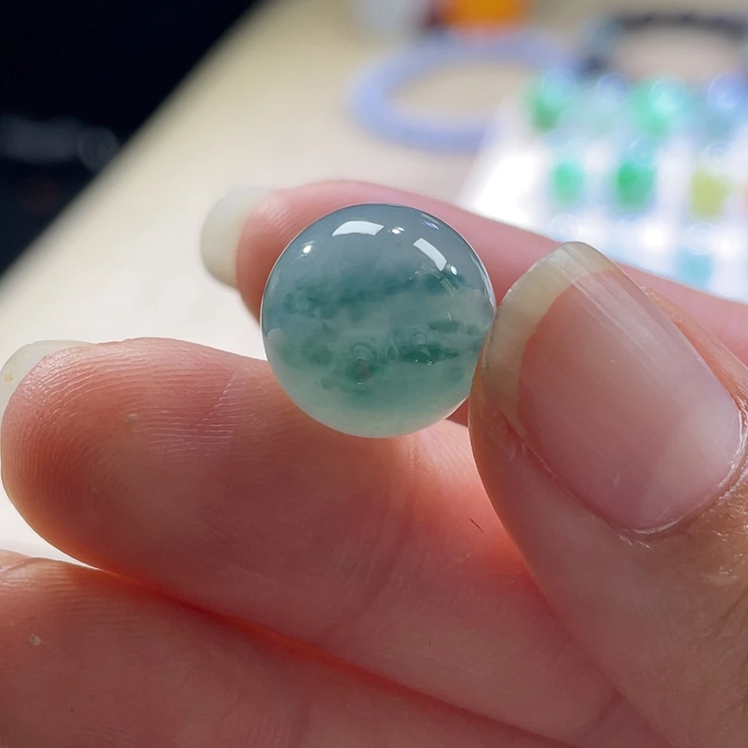 颈饰未镶嵌翡翠展示勿拍缅甸翡翠a货卡12+蓝花