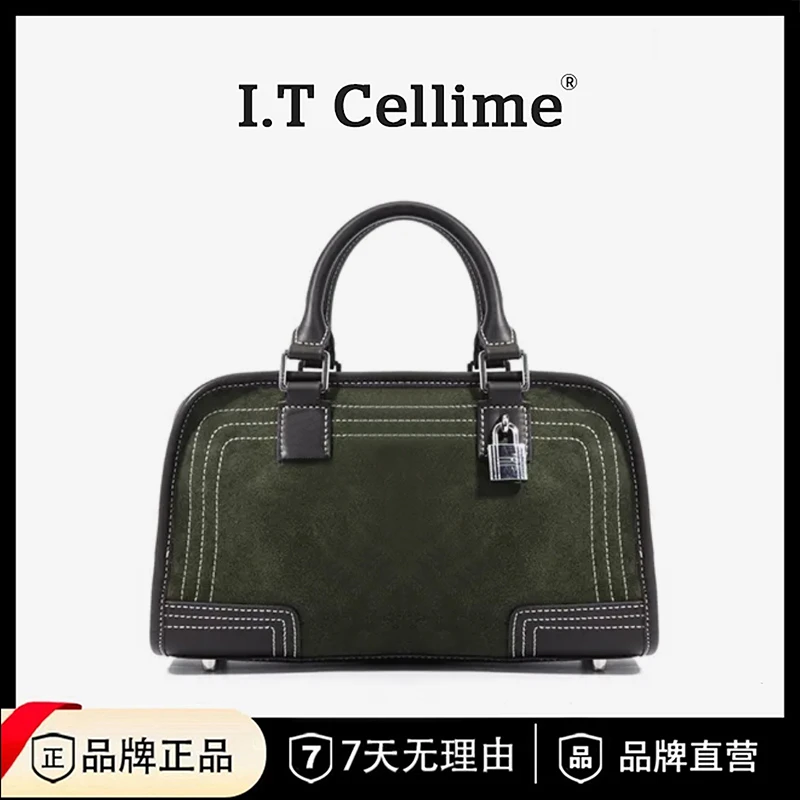 新款时尚潮流女士单肩斜挎手提包001绿