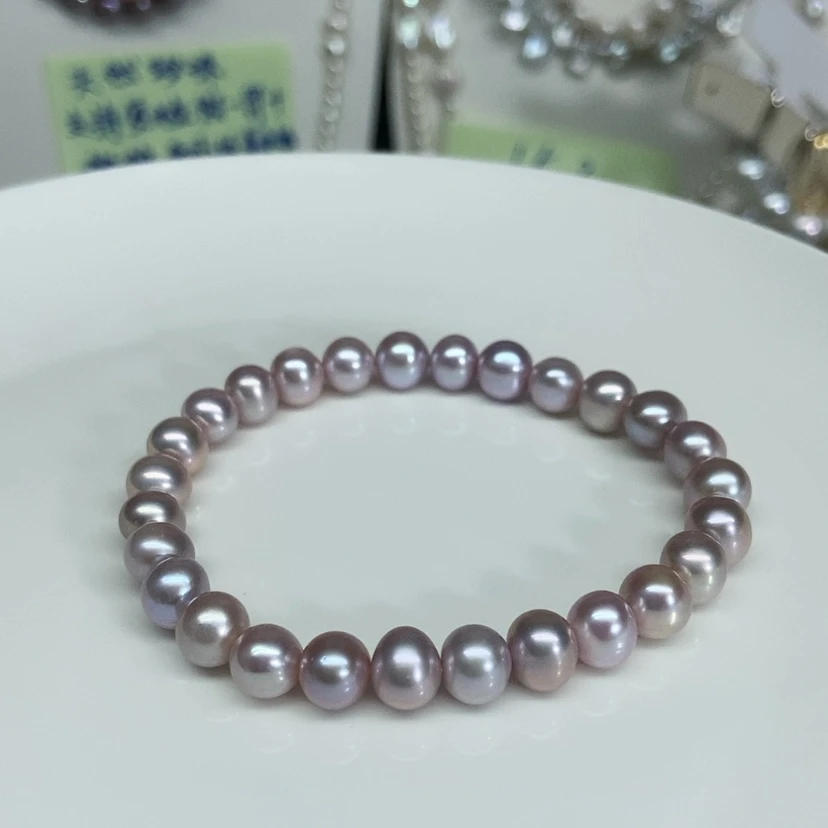 【闪购商品】银S925镶嵌手串淡水珍珠歖