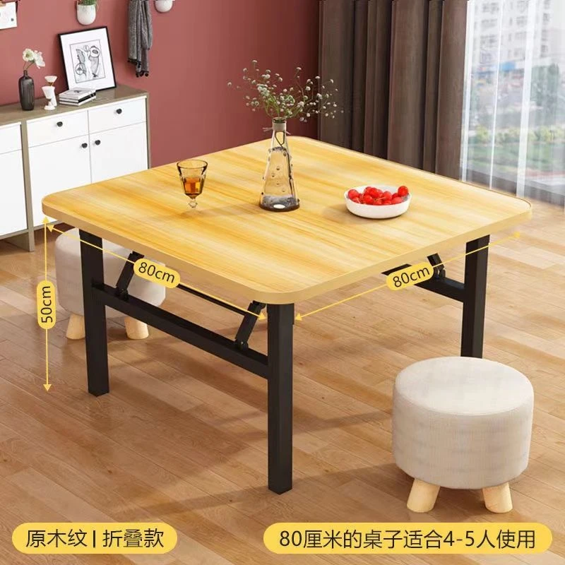 新疆包邮乌市折叠桌子饭桌餐桌家用出租屋宿舍小方桌子小型简易摆