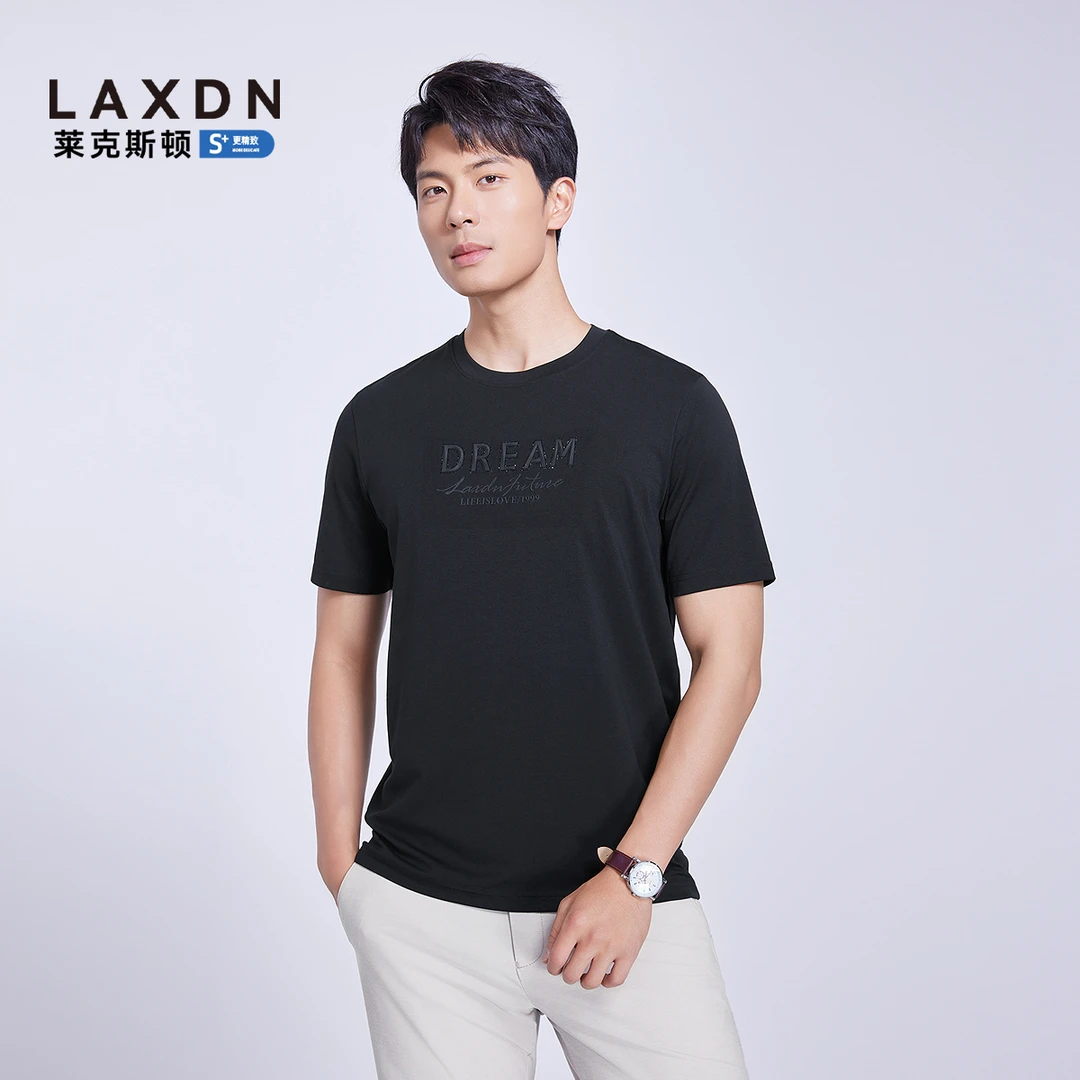 【罗马双面平纹】2025夏季新款休闲短袖T恤莱克斯顿男装1010550467
