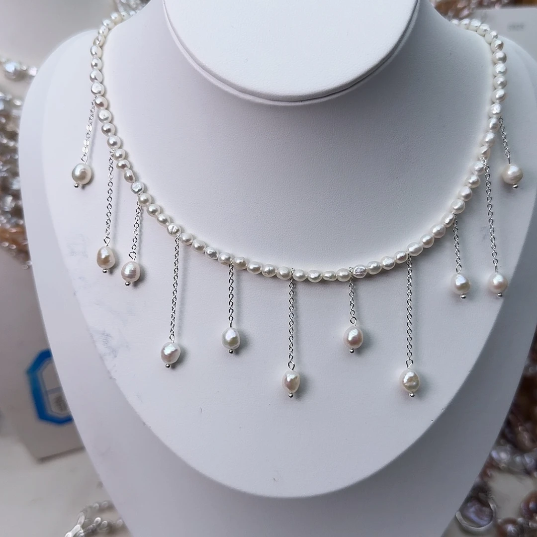 未镶嵌颈饰淡水珍珠