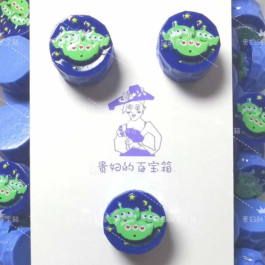 三眼仔星空生日蛋糕  贵妇定制树脂玩具DIY食玩饰品配件