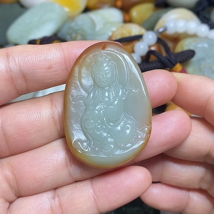 和田玉未镶嵌挂件