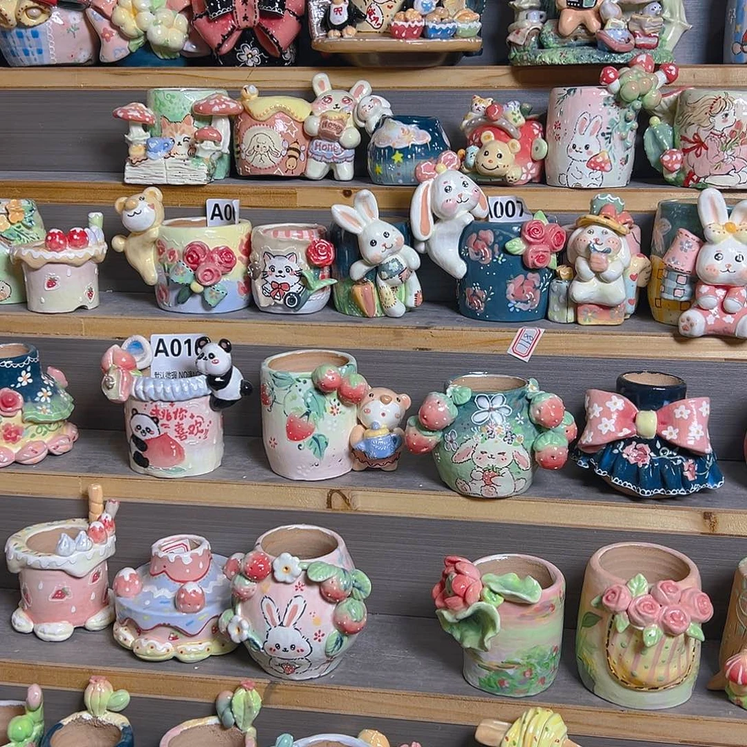 C***r老梧家的手工多肉花盆