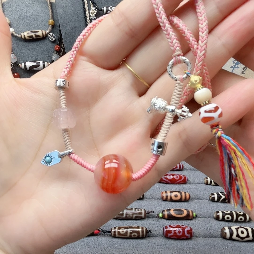 玛瑙/玉髓合金颈饰