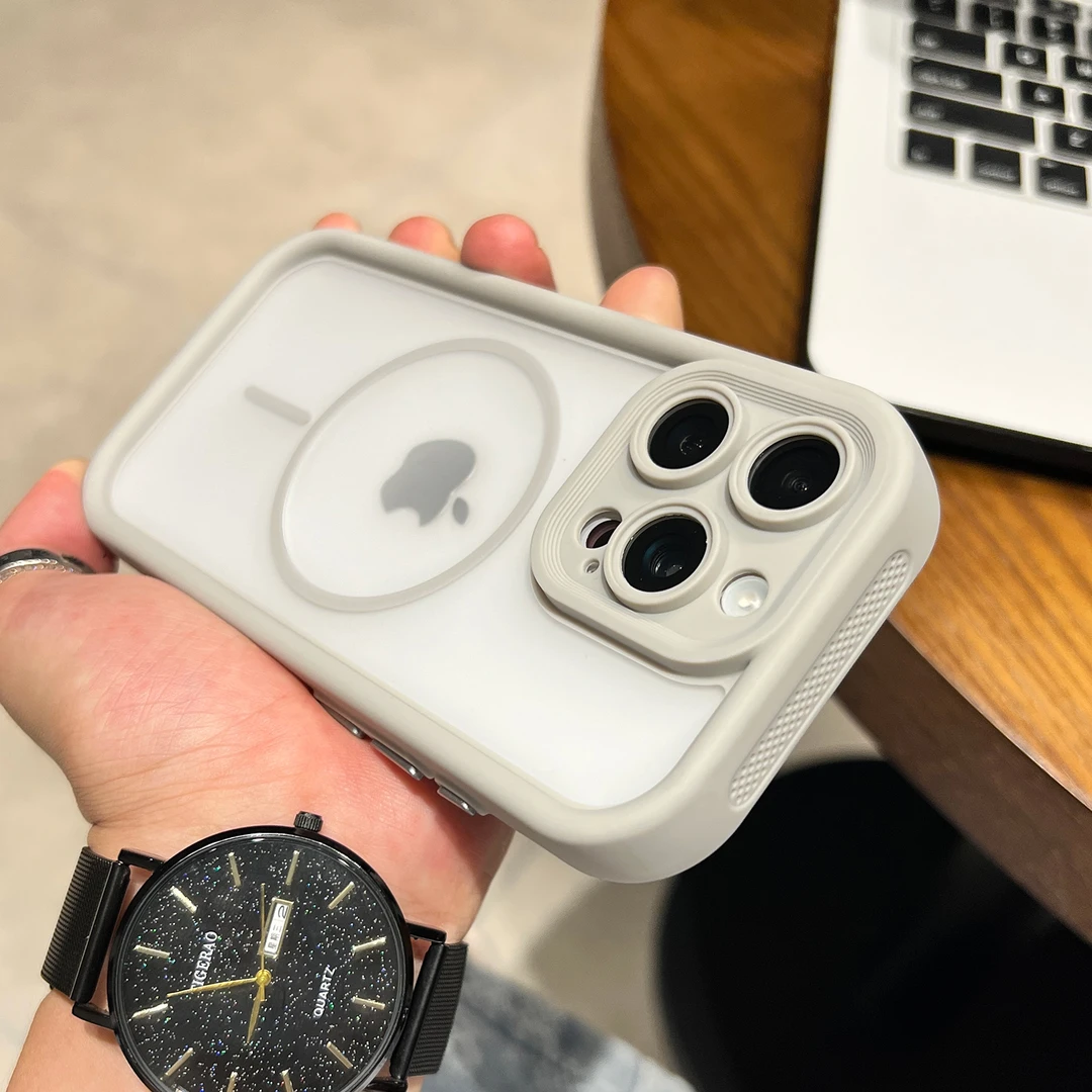 ZMGXins风肤感磁吸适用苹果17/16promax天眼二合一手机壳iPhone15