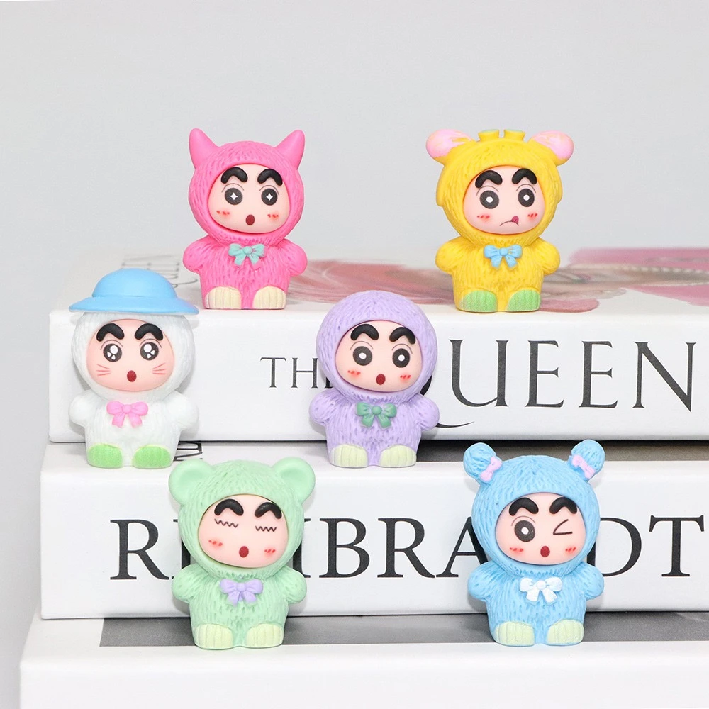 稻草人蜡笔小新diy创意摆件