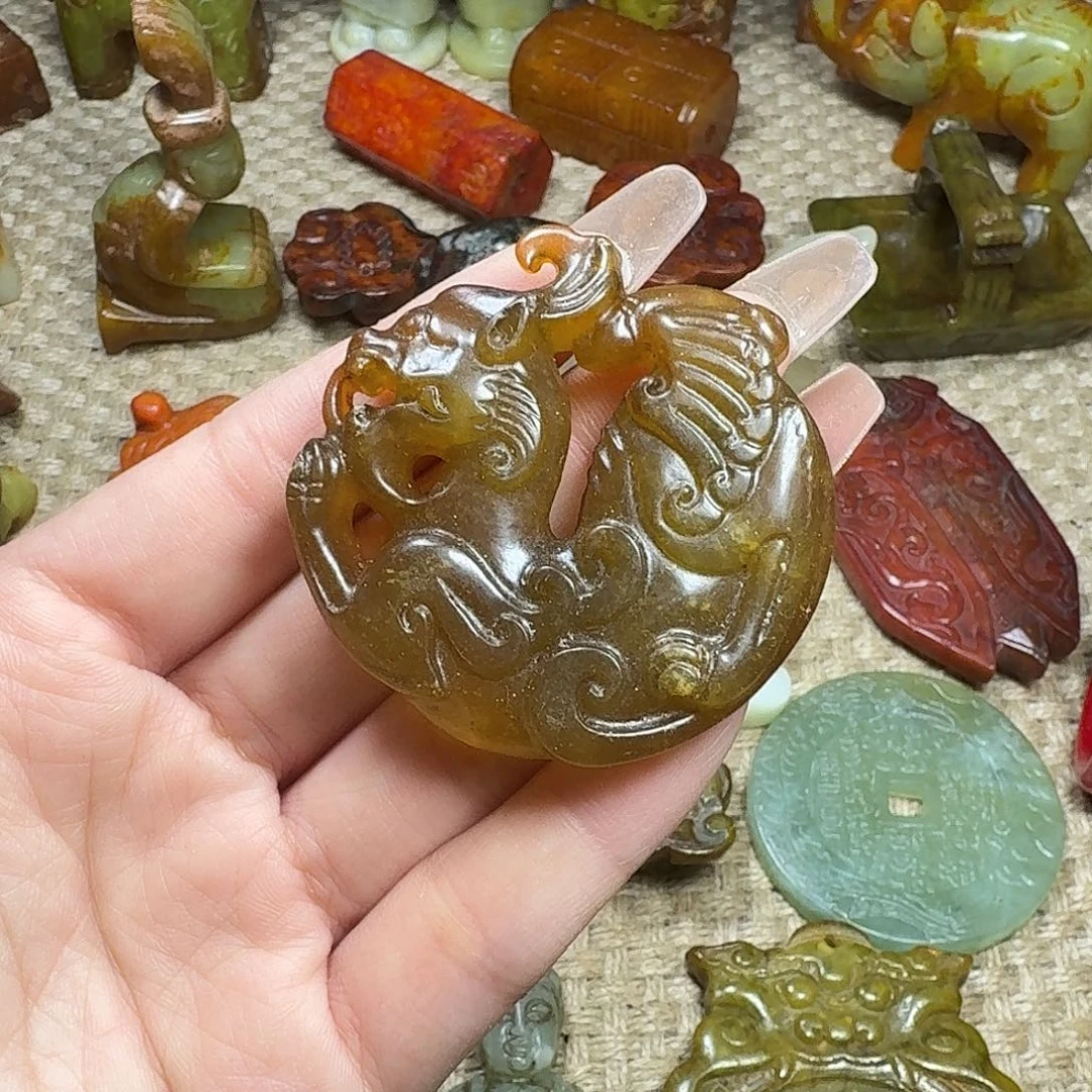 白玉菩提吊坠挂件