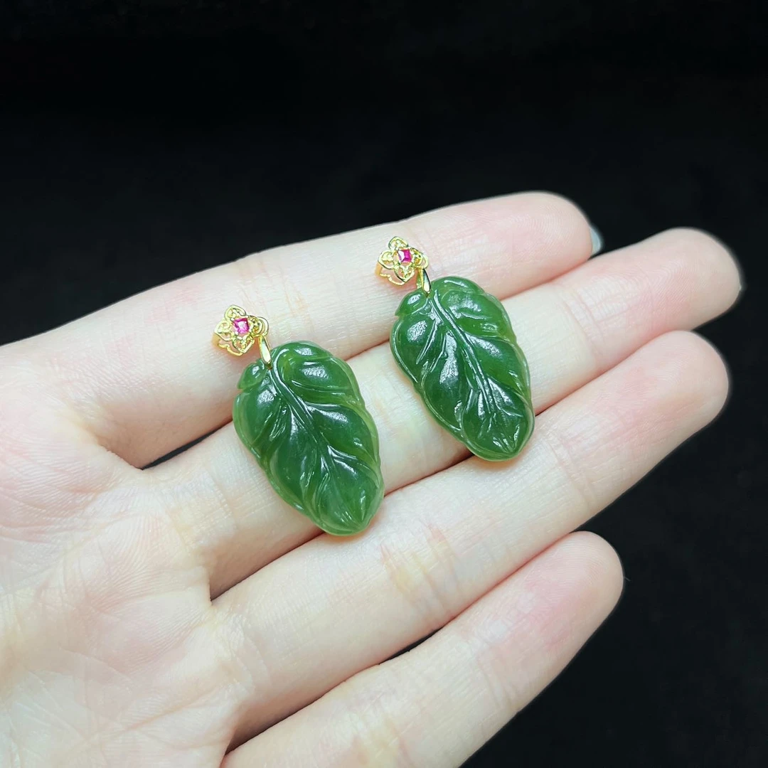 【小宝珠宝】22 T1370-S925银和田玉吊坠-多样性发一件-22x14x3.5mm