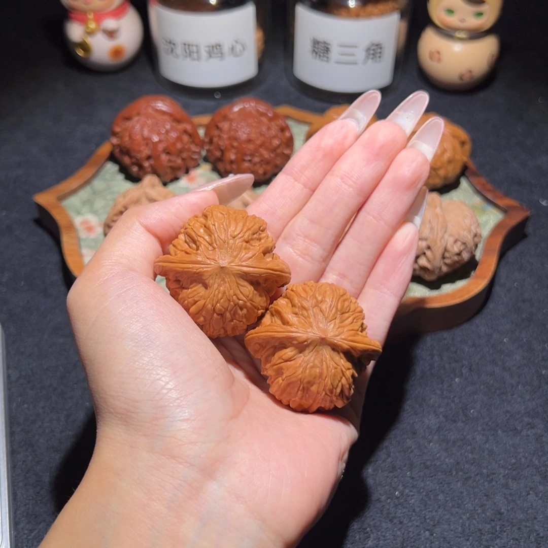 番***蛋吊坠文玩核桃39+磨盘