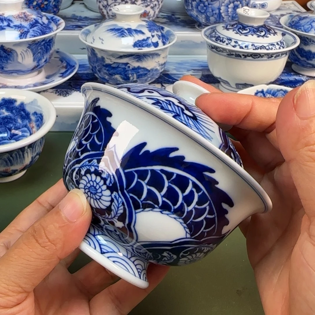 景德镇纯手绘茶具圆圆242