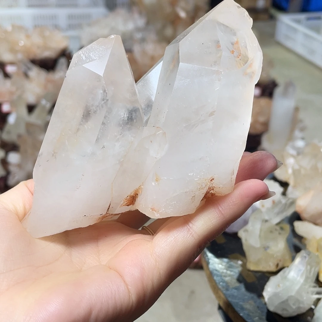 福***生珠宝半成品水晶银S925镶嵌