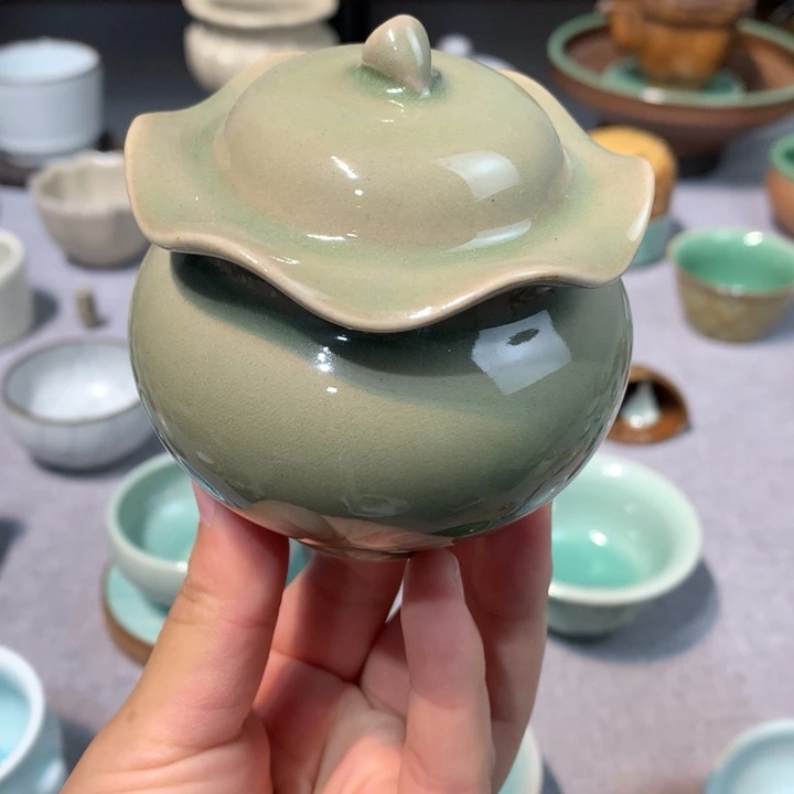 龙泉青瓷小茶叶罐罐