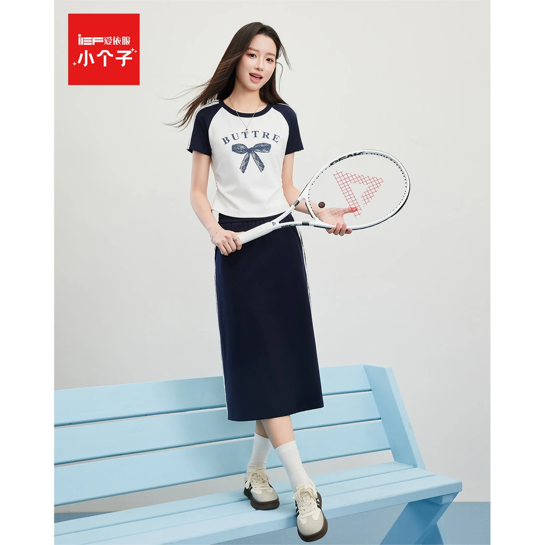 IEF/爱依服【小个子】时尚套装2025夏季新款韩版休闲通勤上下套裙