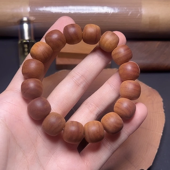 檀香木1314老型珠黑肉横纹沉水级