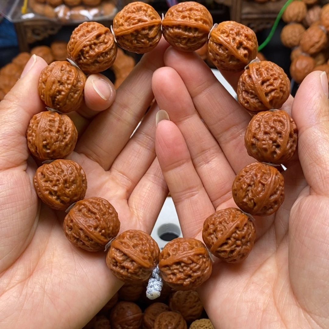 桃核手串麒麟八棱官帽