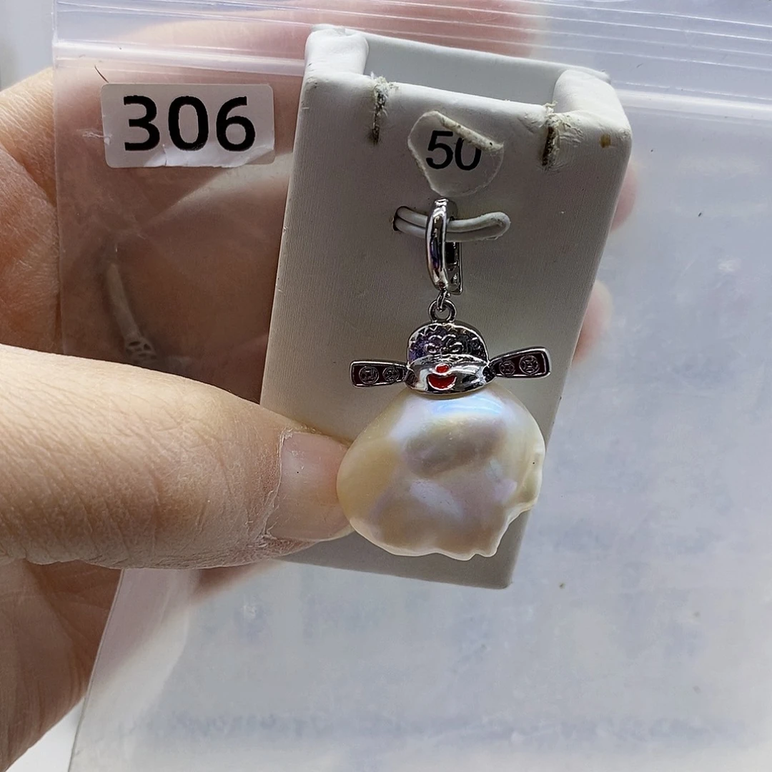 颈饰合金淡水珍珠