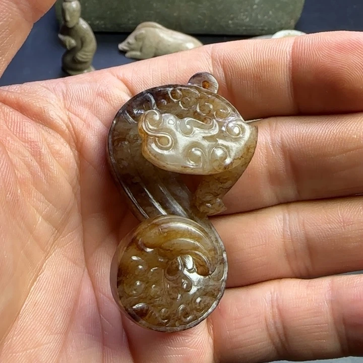 和田玉挂件未镶嵌西**人