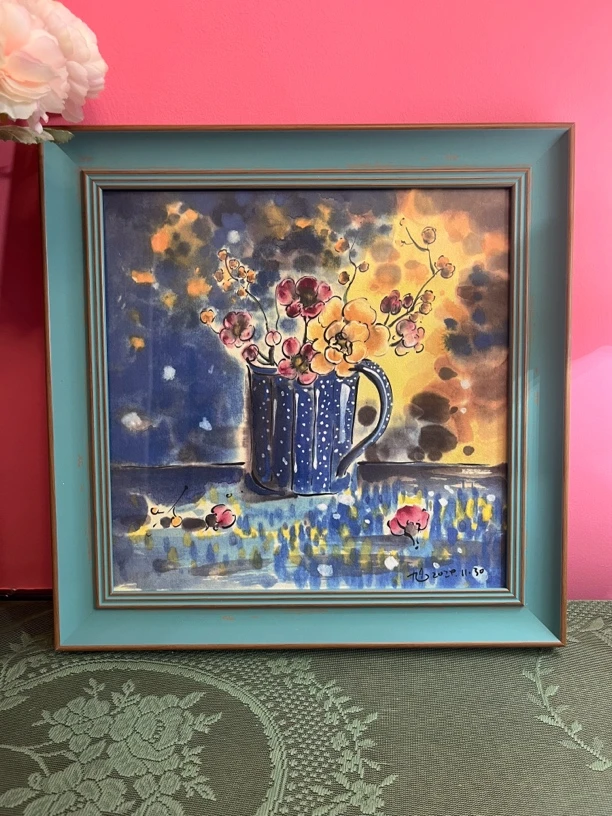 85.花卉题材 外框36*36cm 艺术微喷