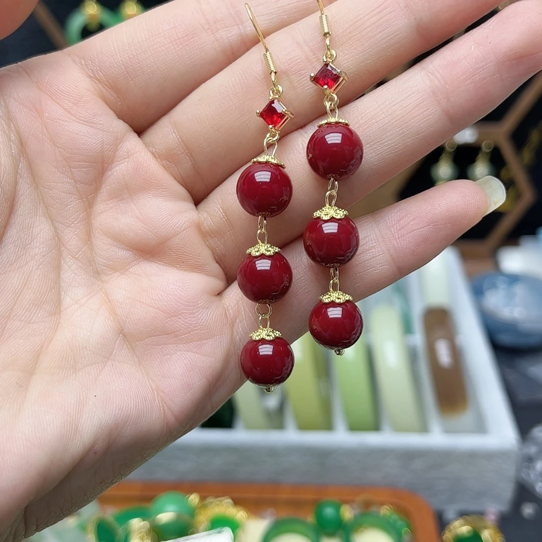 翡翠未镶嵌耳饰新