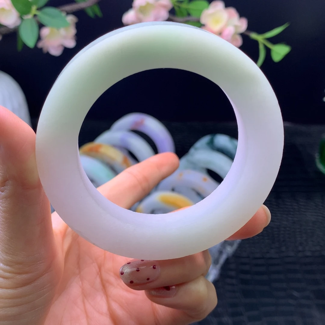 定制翡翠未镶嵌手镯56-65