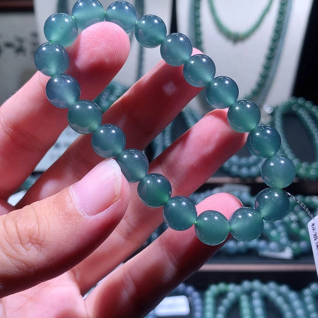 未镶嵌手链翡翠天然a货翡翠手串9.6