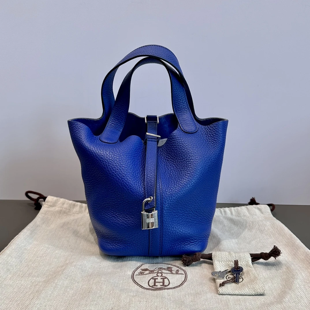 95新 Hermes/爱马仕 【小竹子首播福利】宝石菜篮子18手提袋