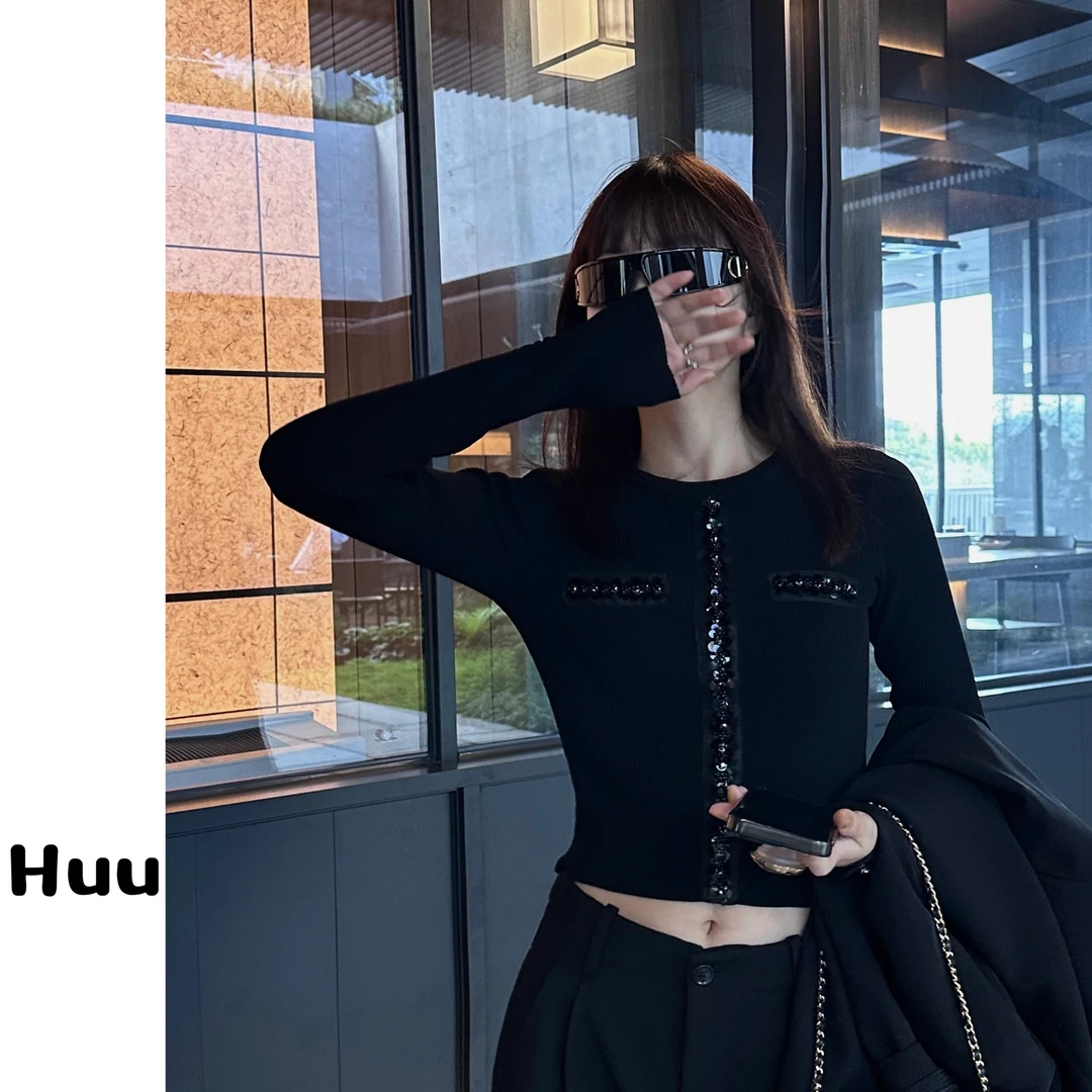 Huu千金感 重工亮片套头上衣21466