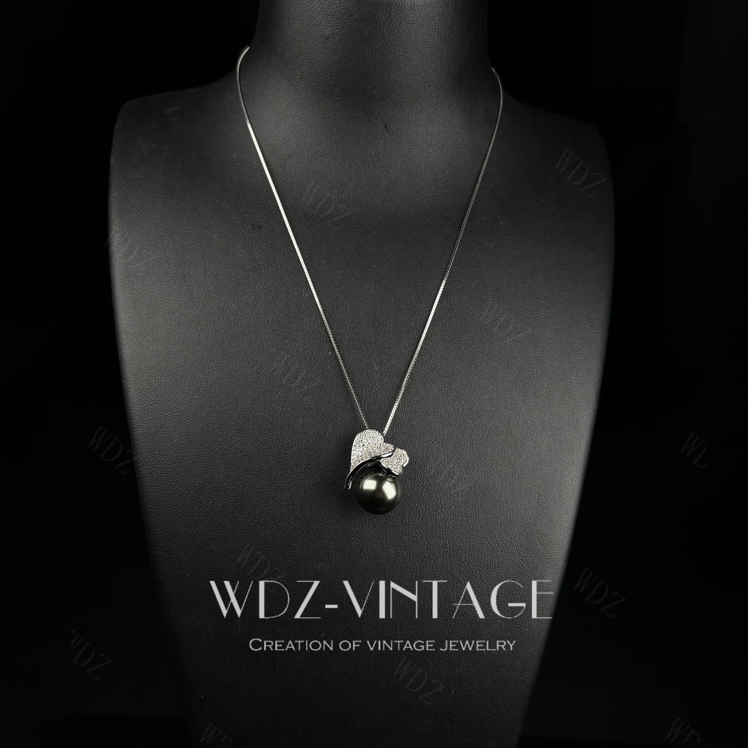 链子925银仿珍珠 女神泪-设计师款首饰饰品项链复古轻奢小众女