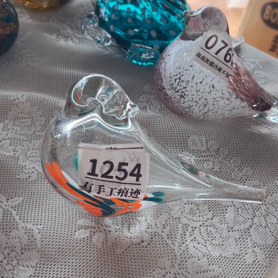 琉璃1254有手工痕迹 花瓶家悦美居