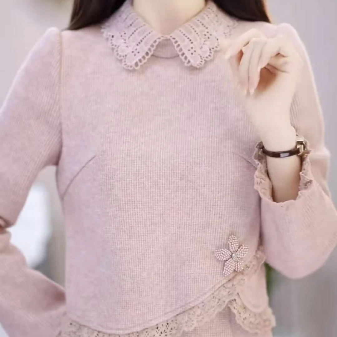 高档贵妃绒假两件优雅拼接礼服裙2025秋季新款显瘦中长款连衣裙