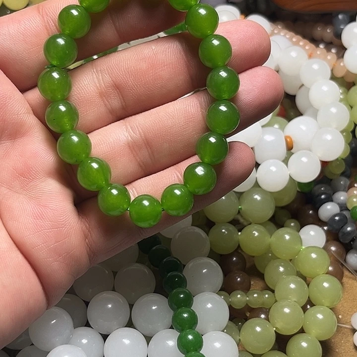 菠菜绿卡10mmmmmmm手链
