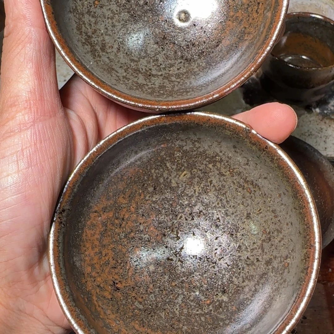 柴烧建盏我茶杯155 158