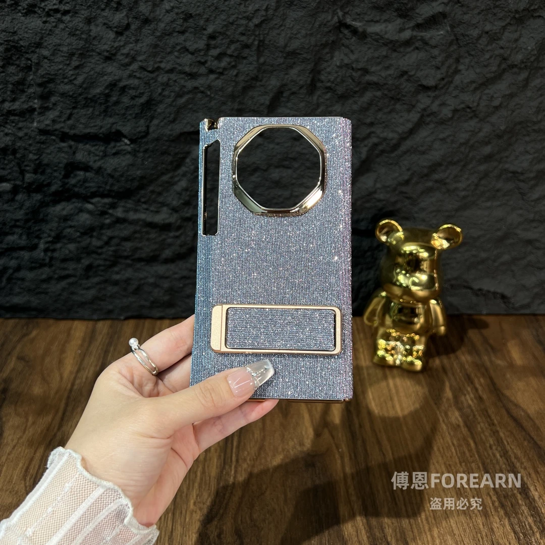 适用于华为Mate Xt手机壳双中轴三折叠屏matext网红女款支架小众