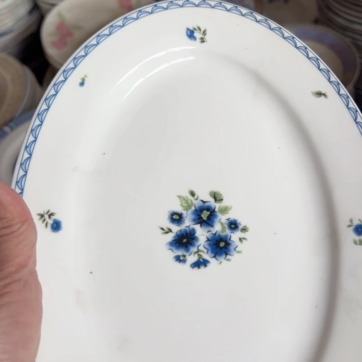 盘十二寸韩国菊陶瓷