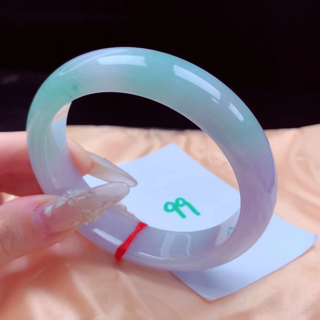 未镶嵌手镯翡翠天然缅甸翡翠A货手镯 99号 60.8