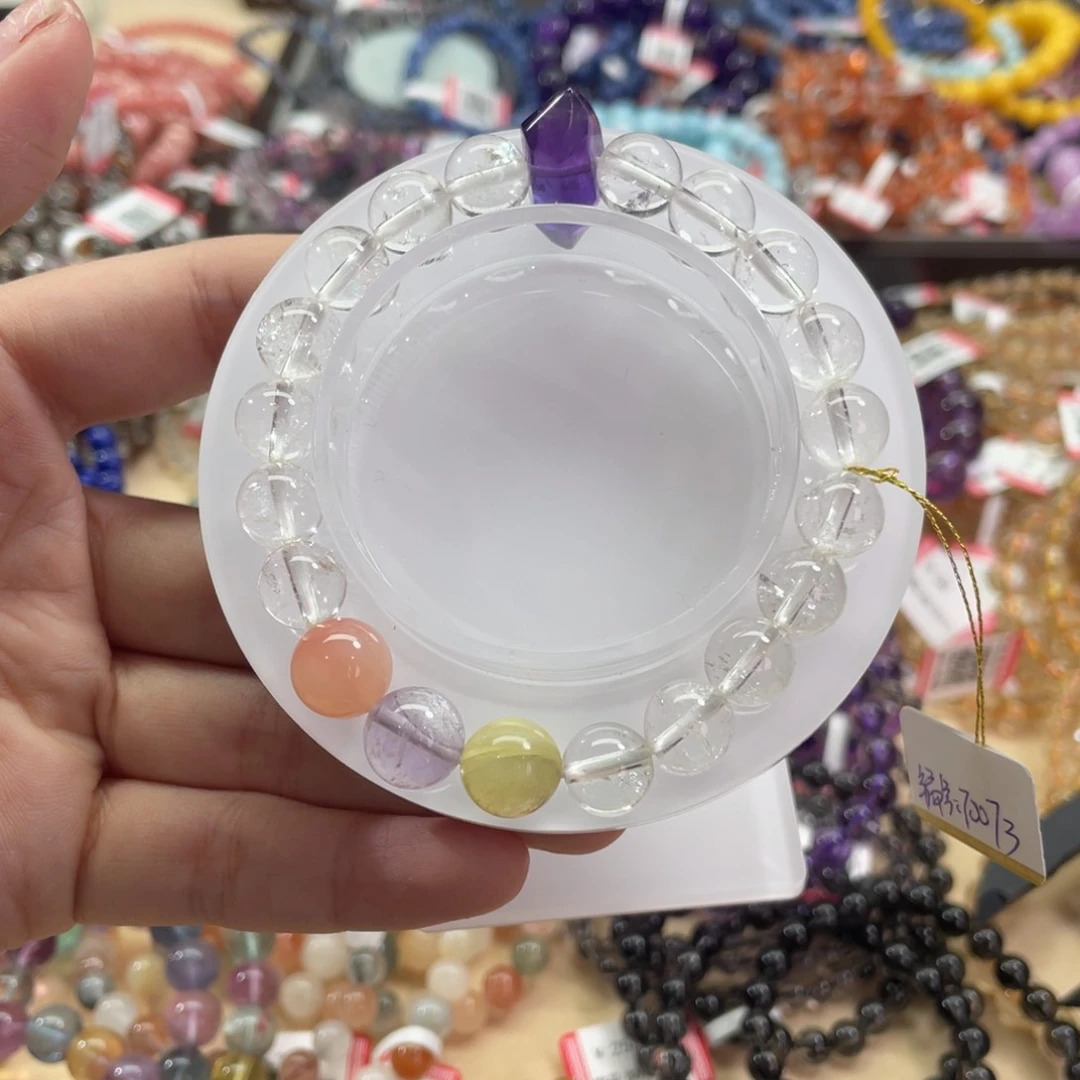 水晶手链未镶嵌水晶多宝