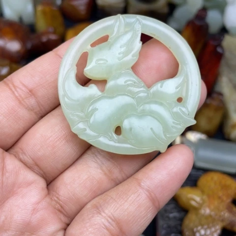 蛇纹石玉未镶嵌颈饰60