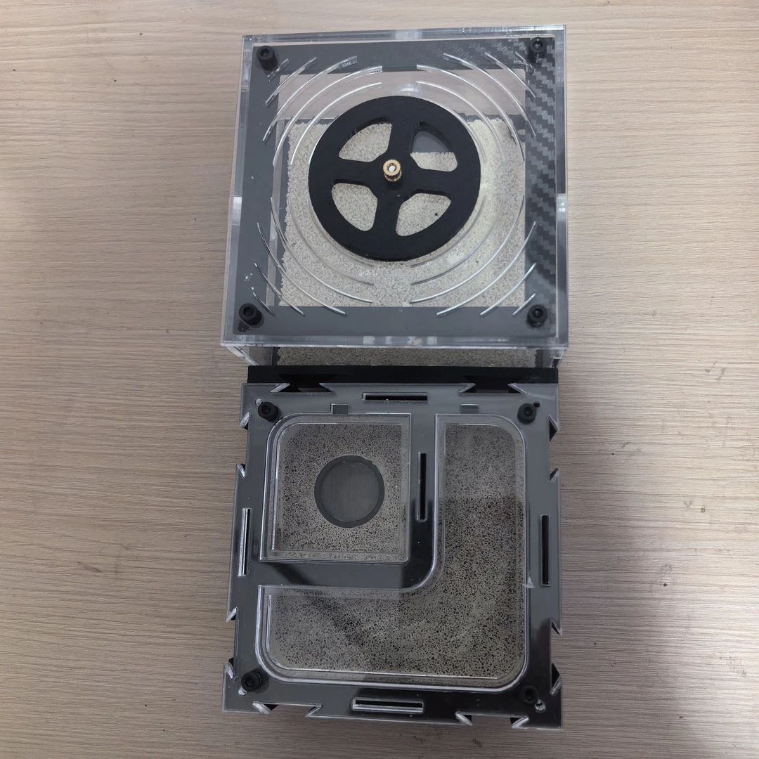 平面混凝土无限扩展折叠合后空气保湿介质科普桌面蚂蚁蚁巢生态