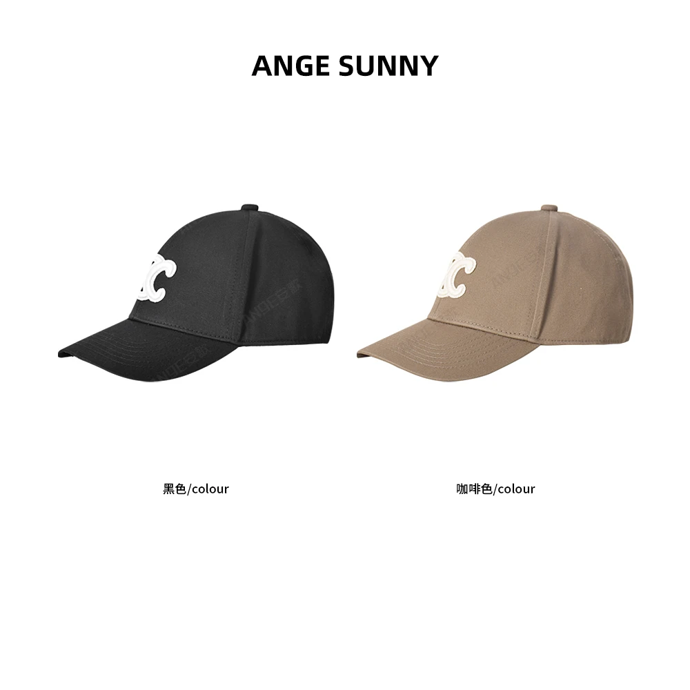 ANGE SUNNY【赵丽颖同款 凯旋门棒球帽】经典刺绣圆顶棒球帽