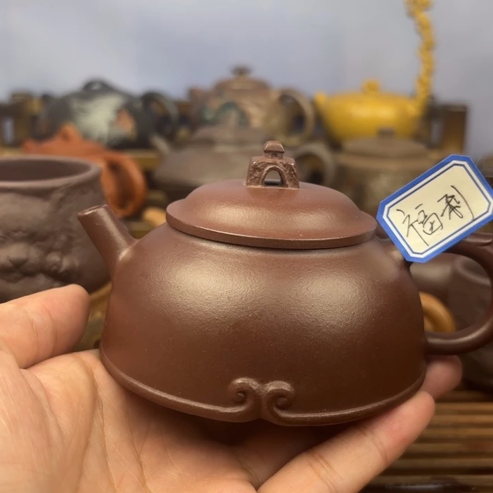 茶壶紫砂一生所爱原矿老紫泥150c