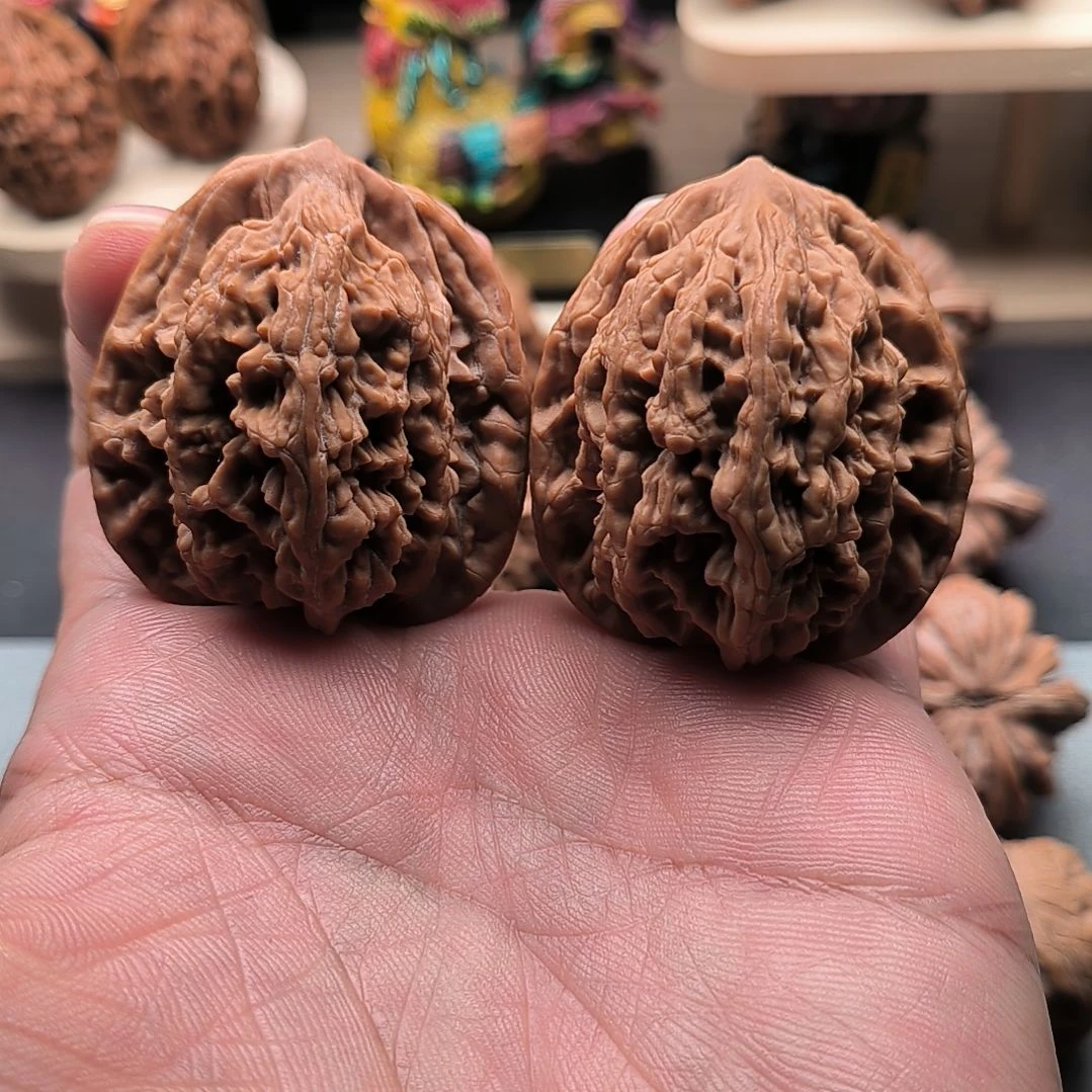 文玩核桃吊坠老树高桩麦穗虎头41尺46高