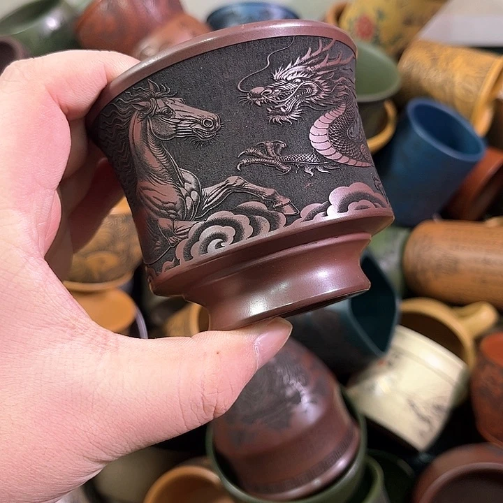 茶杯紫砂全手工紫砂主人杯