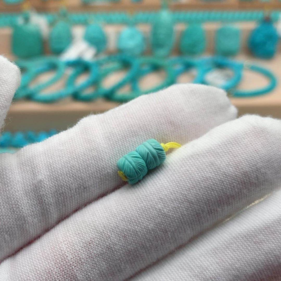 绿松石未镶嵌珠宝奇石6.3mm