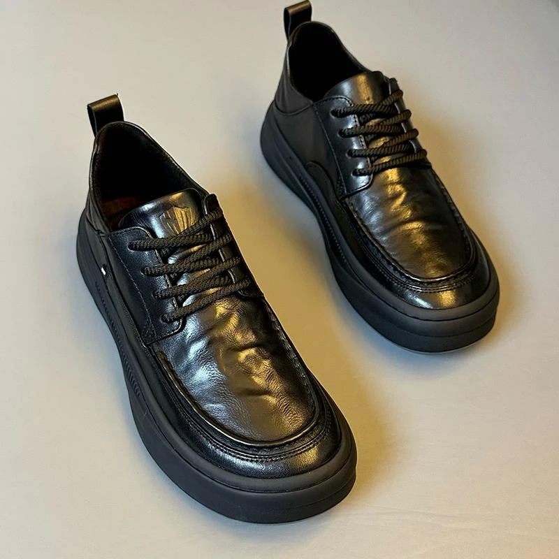 罗德梅科男鞋2025新款春季鞋子工作男士商务休闲鞋软底舒适皮鞋男